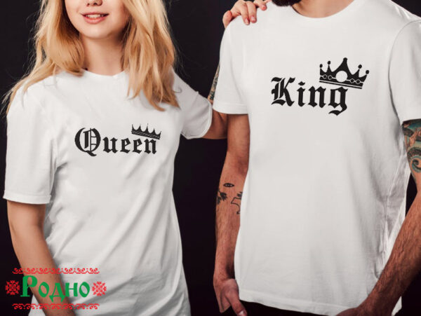 Тениски за двойки - "King, Queen"