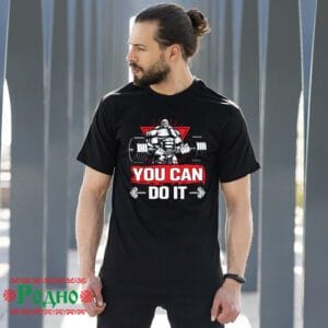 Мъжка черна фитнес тениска