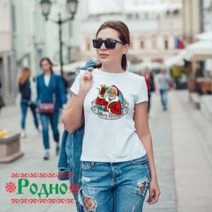Дамска коледна тениска