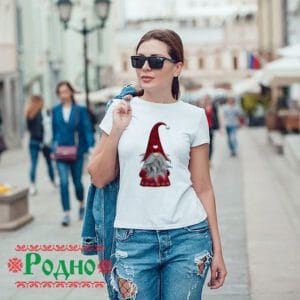 Дамска коледна тениска