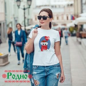 Дамска коледна тениска