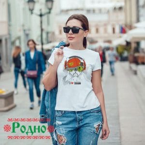 Alternative view of Дамска тениска - Френски булдог F18
