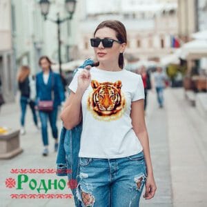 Alternative view of Дамска тениска - Тигър F12