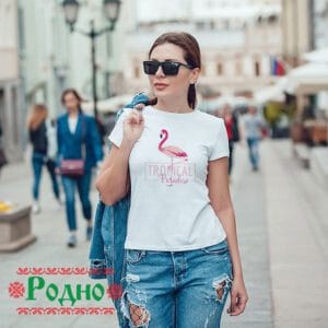 Alternative view of Дамска тениска - Фламинго F32