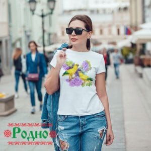 Alternative view of Дамска тениска - Папагали F10
