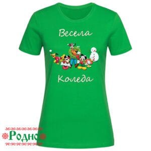 Дамска коледна тениска