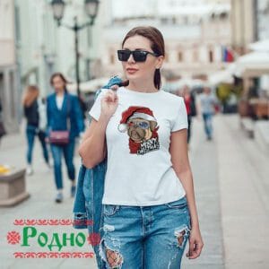 Дамска коледна тениска