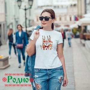 Дамска коледна тениска