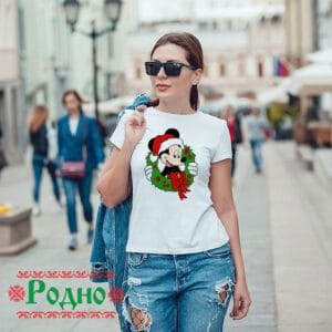 Дамска коледна тениска