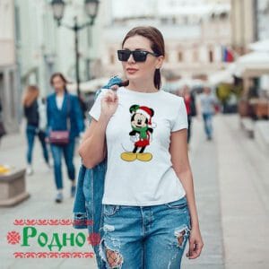 Дамска коледна тениска