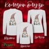 Koledni bluzi s dylag rakav beli18