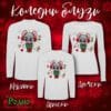 Koledni bluzi s dylag rakav beli35