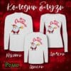 Koledni bluzi s dylag rakav beli44
