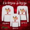 Koledni bluzi s dylag rakav beli50