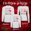 Koledni bluzi s dylag rakav beli 2