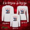 Koledni bluzi s dylag rakav beli stich